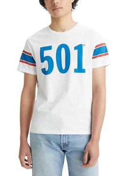 T-Shirt Levis 501 Bianco per Uomo