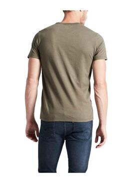 T-Shirt Levis Original Verde per Uomo