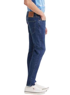 Pantaloni Jeans Levis 512 Slim Blu Navy per Uomo