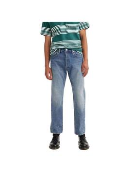 Jeans Levis 501 Crop Blu per Uomo