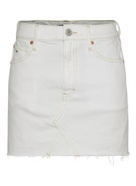 Gonna Tommy Hilfiger Izzie Mini Bianco per Donna