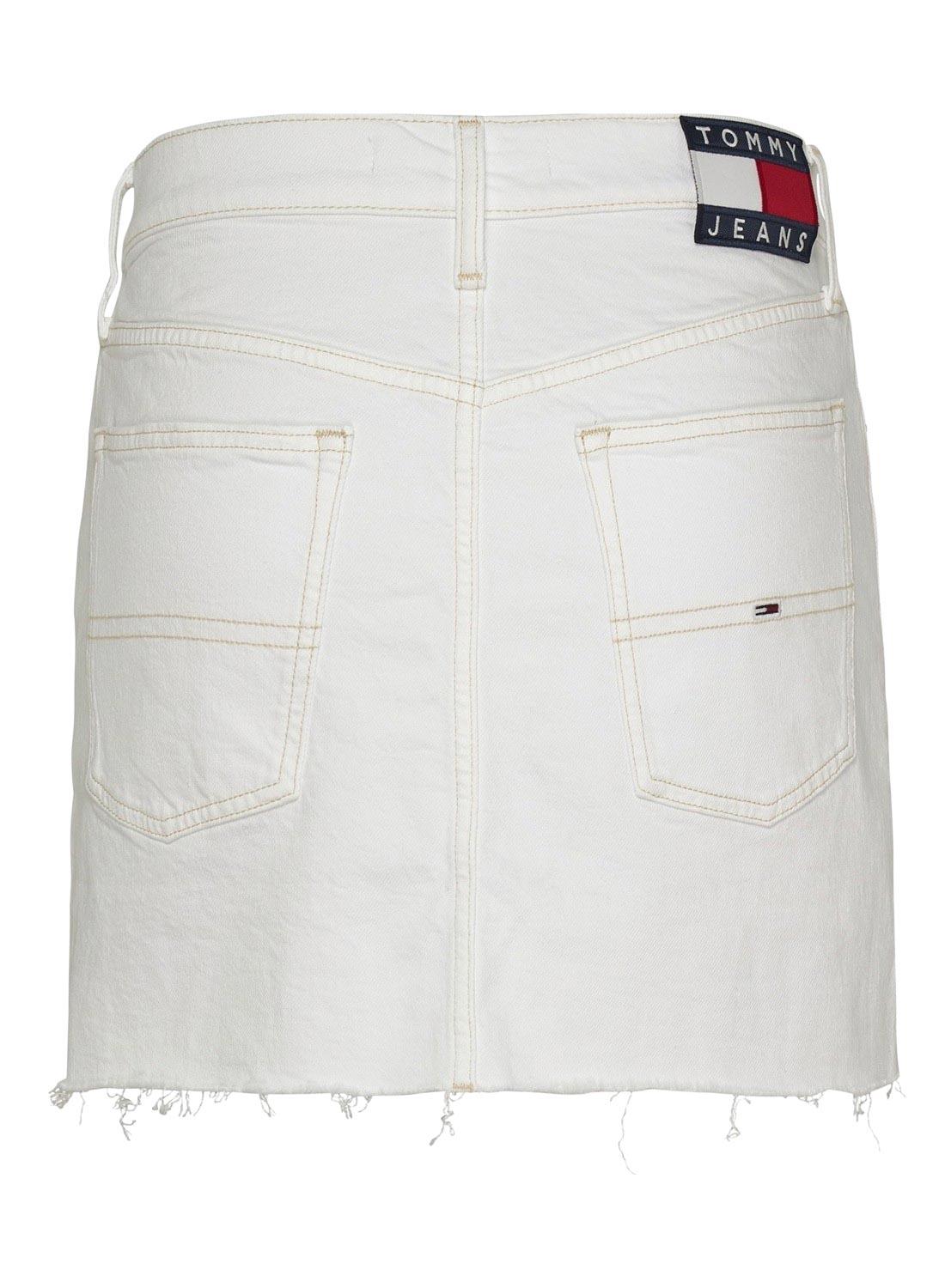 Gonna Tommy Hilfiger Izzie Mini Bianco per Donna