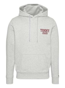 Felpa Tommy Jeans Reg Entry Bianco per Uomo