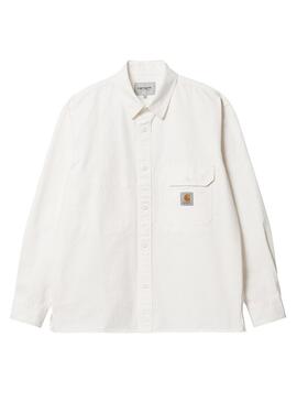 Overshirt Carhartt Reno Bianco per Uomo