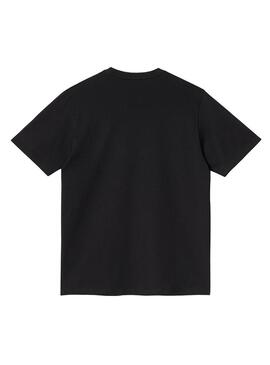 T-Shirt Carhartt Pocket Nero per Uomo