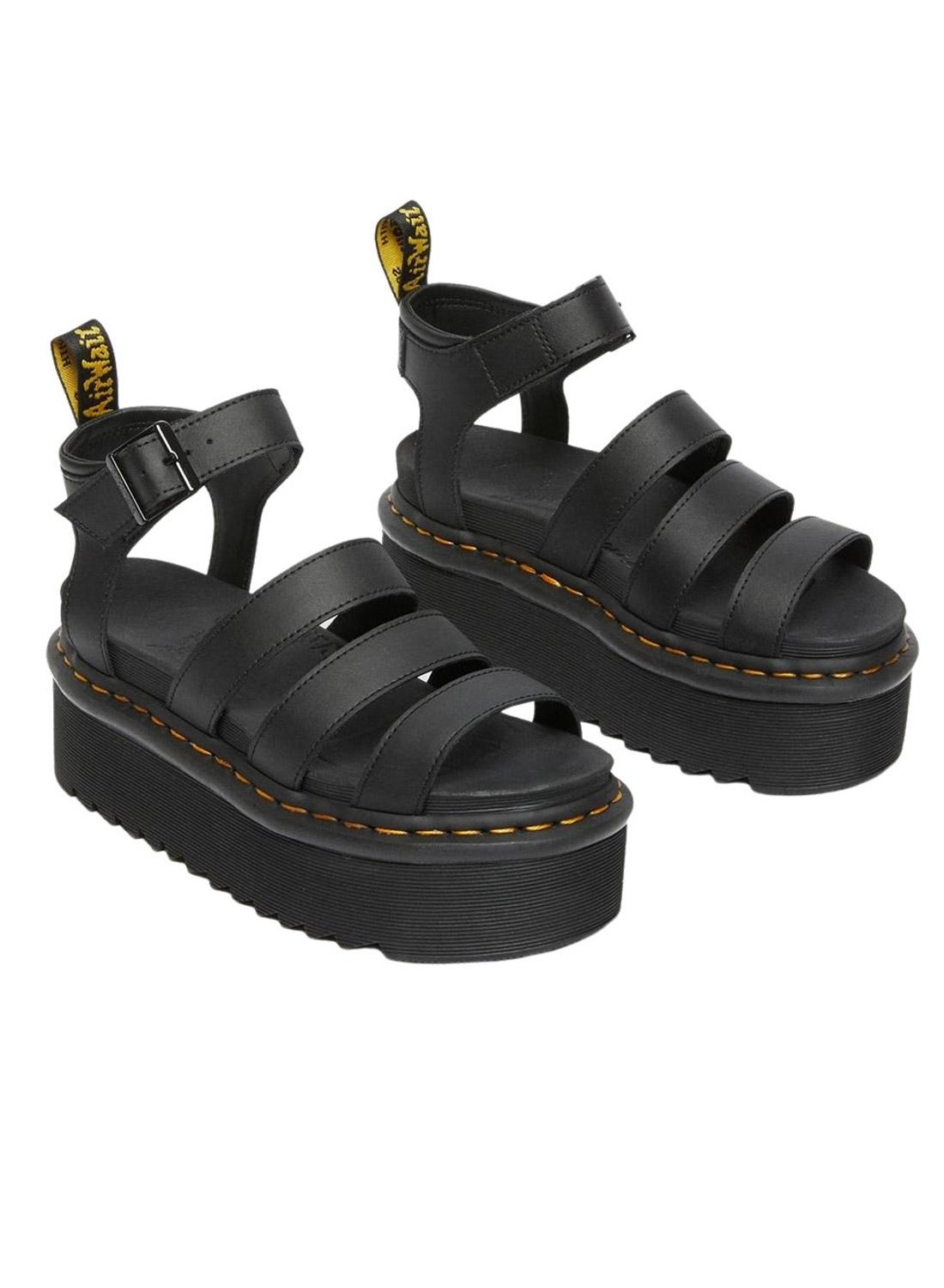 Sandali Dr Martens Blaire Quad Nero per Donna