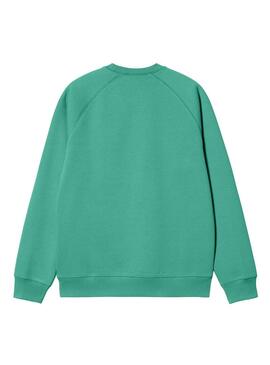 Felpa Carhartt Chase Verde per Uomo