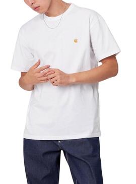 T-Shirt Carhartt Chase Bianco per Uomo