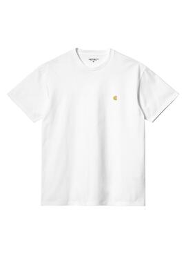 T-Shirt Carhartt Chase Bianco per Uomo