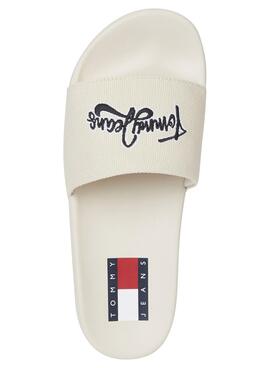 Flip flops Tommy Jeans Graphic Pool Beige Donna