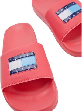 Flip flops Tommy Jeans Flag Print Rosa per Donna