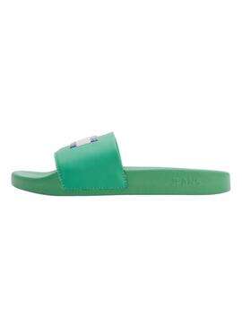 Flip flops Tommy Jeans Flag Print Pool Verde Donna