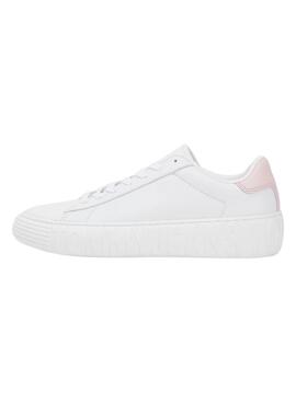 Sneakers Tommy Jeans New Suola Cupsole Bianco Donna