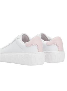 Sneakers Tommy Jeans New Suola Cupsole Bianco Donna