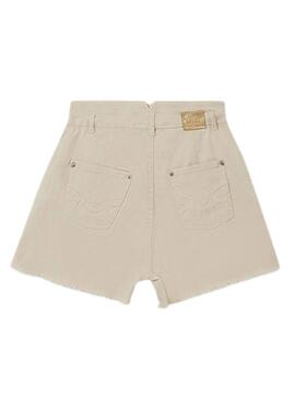 Short Mayoral Sarga Beige per Bambina