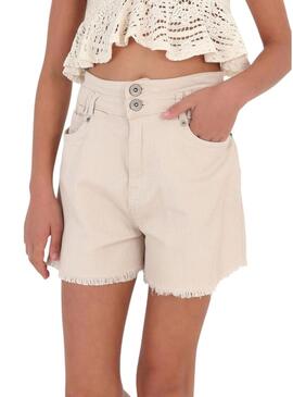 Short Mayoral Sarga Beige per Bambina