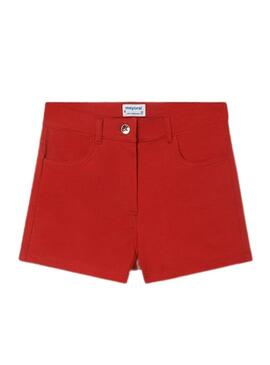 Short Mayoral Felpa 5B Rosso per Bambina