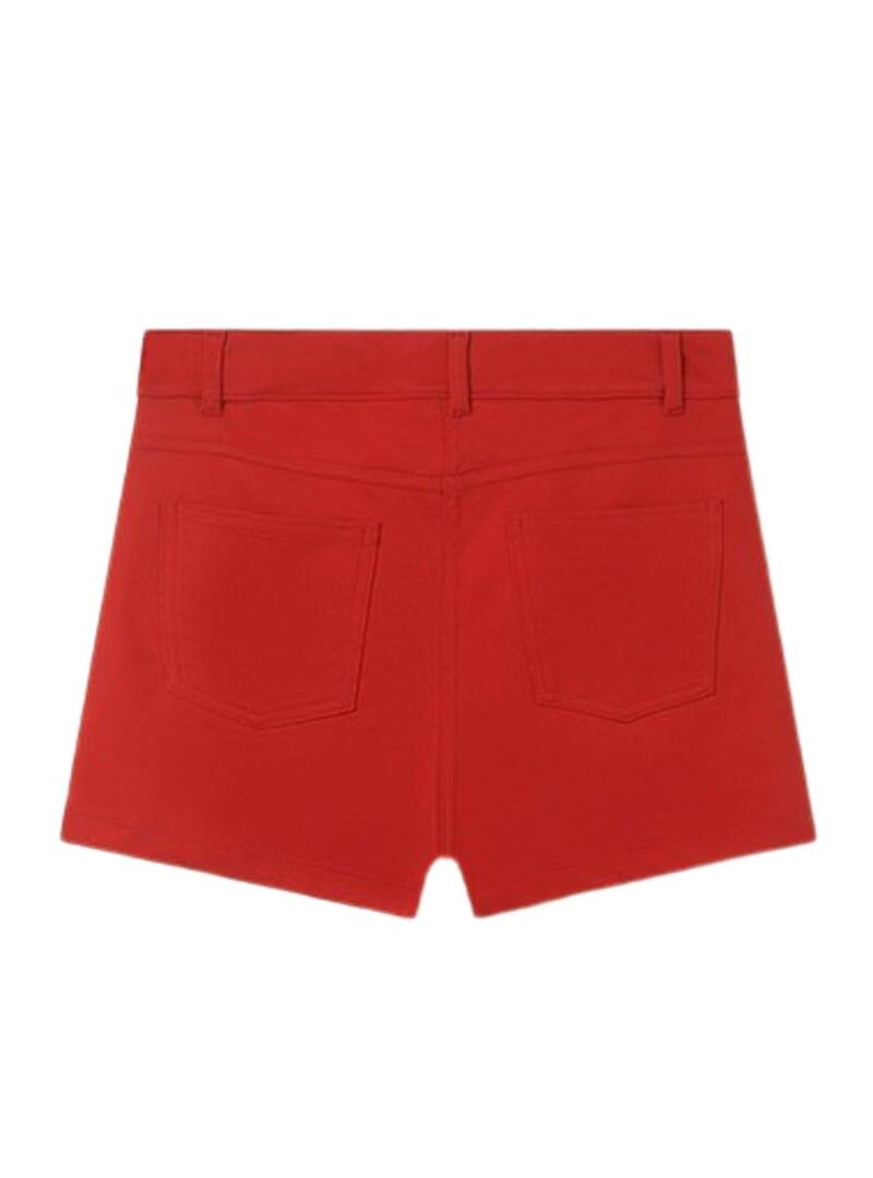 Short Mayoral Felpa 5B Rosso per Bambina