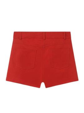 Short Mayoral Felpa 5B Rosso per Bambina