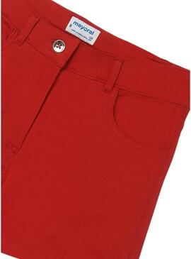 Short Mayoral Felpa 5B Rosso per Bambina