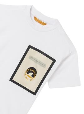 T-Shirt Mayoral Tasca Piano Bianco per Bambino