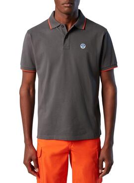 Polo North Sails Sport Grigio per Uomo