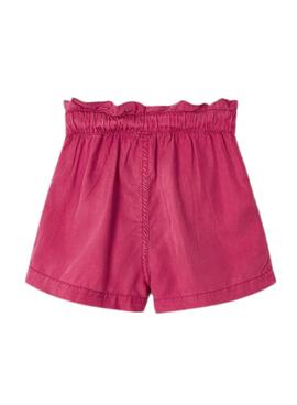 Pantaloni Corto Mayoral Fluido Rosa per Bambina