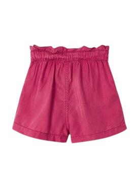 Pantaloni Corto Mayoral Fluido Rosa per Bambina