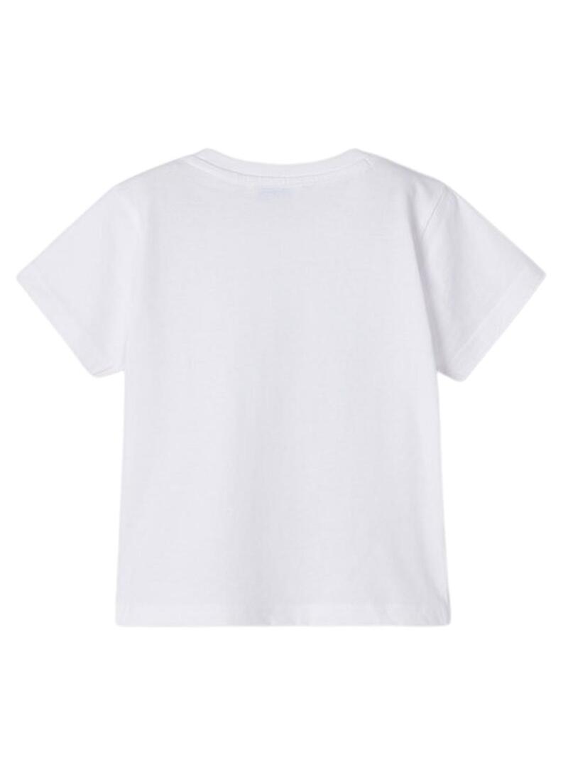 T-Shirt Mayoral Summer Snacks Bianco per Bambino