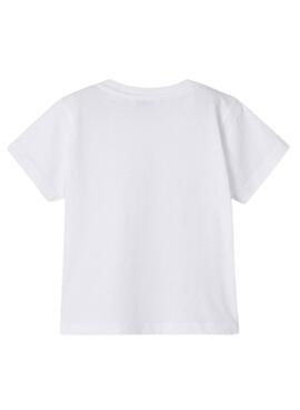 T-Shirt Mayoral Summer Snacks Bianco per Bambino