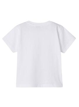 T-Shirt Mayoral Summer Snacks Bianco per Bambino