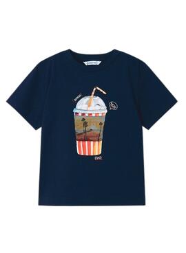 T-Shirt Mayoral Lenticolare Blu Navy per Bambino