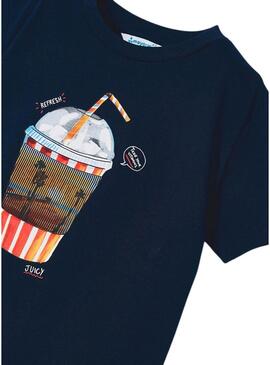 T-Shirt Mayoral Lenticolare Blu Navy per Bambino