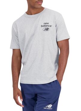 T-Shirt New Balance Reimagined Grigio per Uomo