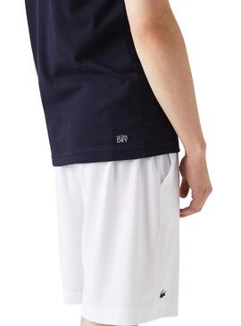 T-Shirt Lacoste SPORT Traspirante Blu Navy Uomo