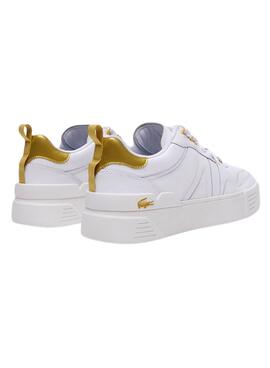 Sneakers Lacoste L002 Bianco e Dorado Donna