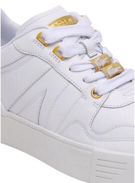 Sneakers Lacoste L002 Bianco e Dorado Donna