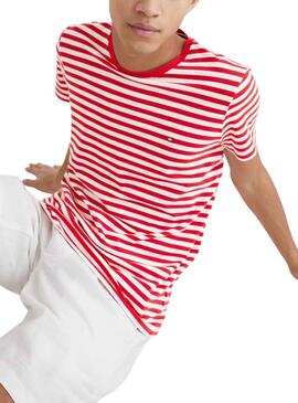 T-Shirt Tommy Hilfiger Stretch Rosso per Uomo