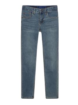 Pantaloni Jeans Levis 512 Slim Blu per Bambino