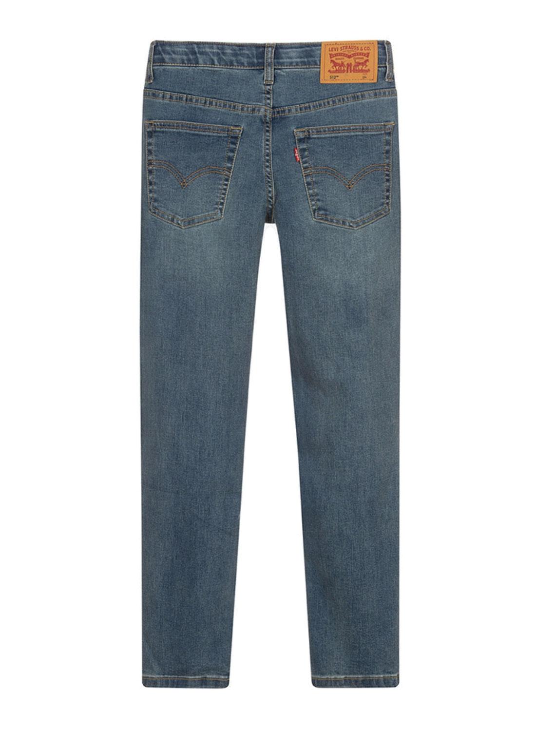 Pantaloni Jeans Levis 512 Slim Blu per Bambino