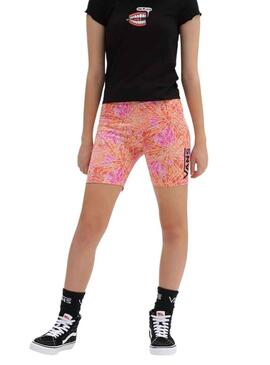 Shorts Vans Mimetico Print Arancione per Bambina