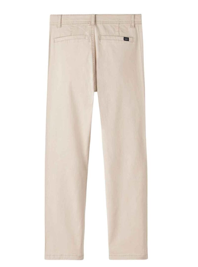 Pantaloni Name It Ryan beige per Bambino