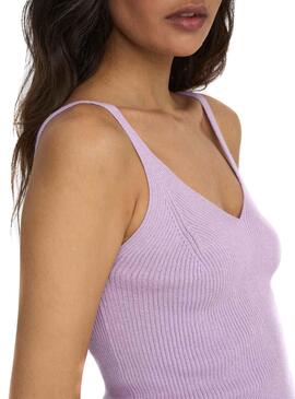Top Only Lina De Knitted Malva per Donna