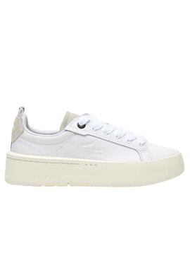 Sneakers Lacoste Carnaby Plat Bianco per Donna