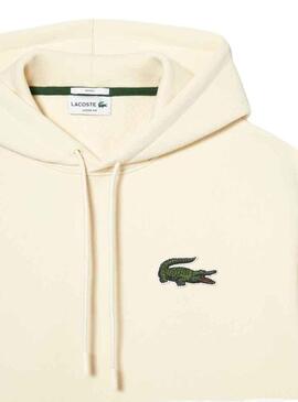 Felpa Lacoste Eco Loose Beige Uomo e Donna