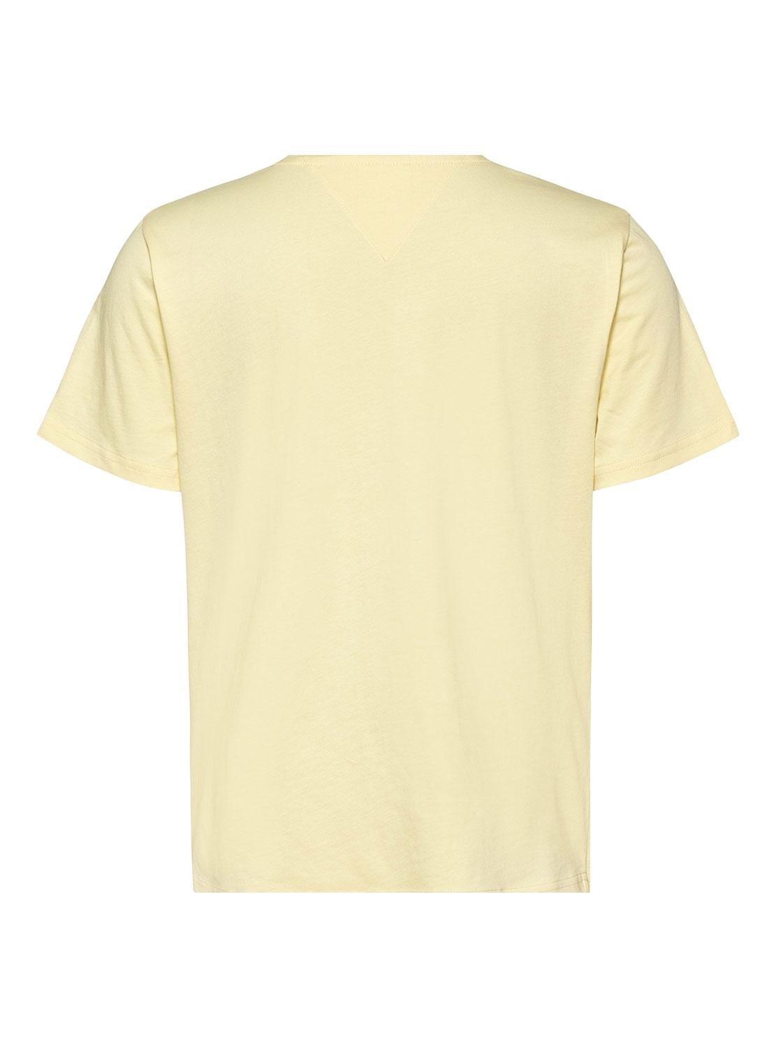 T-Shirt Tommy Jeans Serif Giallo per Donna