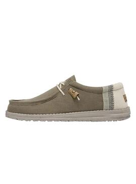 Scarpe Hey Dude Wally Eco Verde per Uomo