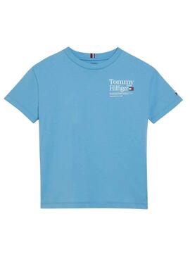 T-Shirt Tommy Hilfiger Star Blu per Bambino