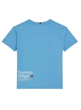 T-Shirt Tommy Hilfiger Star Blu per Bambino
