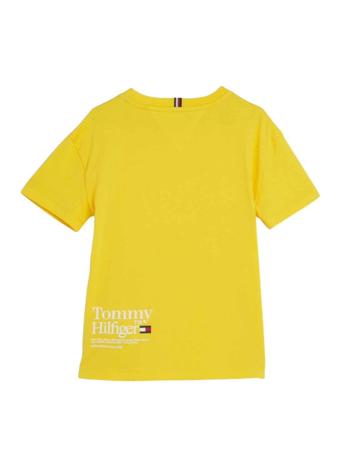 T-Shirt Tommy Hilfiger Star Giallo per